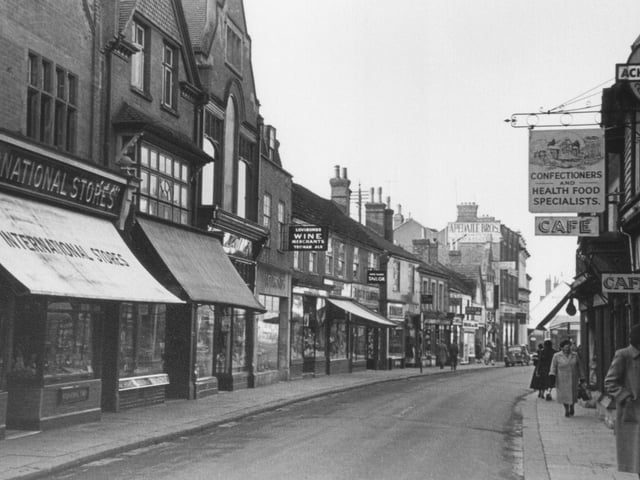 Horsham's West Street pictured in the 1950s