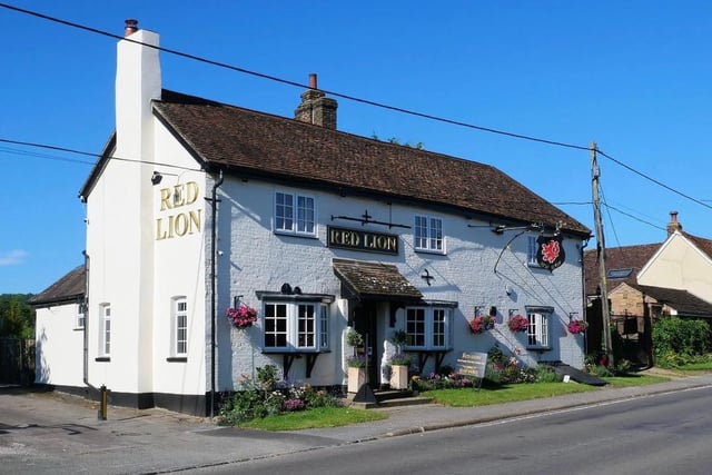 The Red Lion is a 17th century pub serving local ale and local food