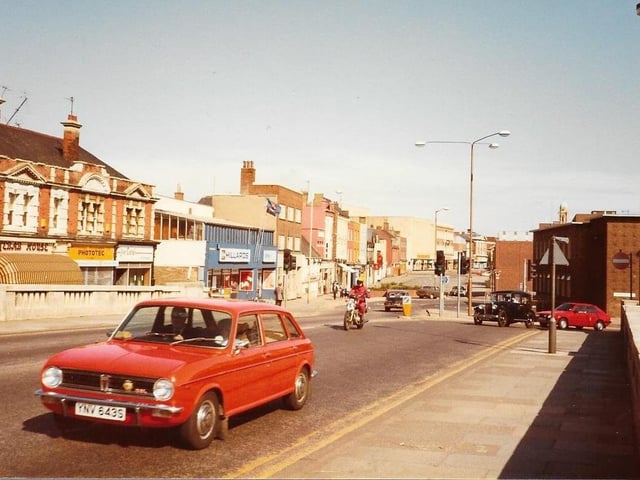 PT reader Andy Cole's picture of Bridge Street taken from town Bridge. Do you remember the Hillard's store?