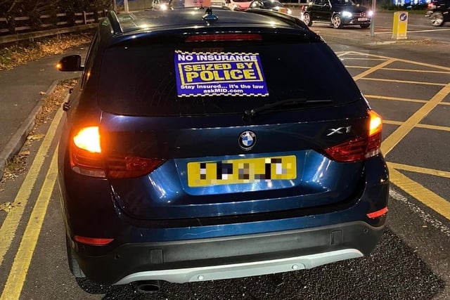 The driver of this vehicle was reported. Police said: "Vehicle stopped as had failed to stop in @metpoliceuk area. It had since changed hands however the new owner had not taken out insurance nor was wearing a seatbelt.  Vehicle seized. Driver reported."