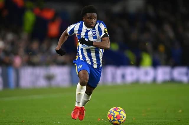 Brighton's Tariq Lamptey produced a man of the match display against Leeds United