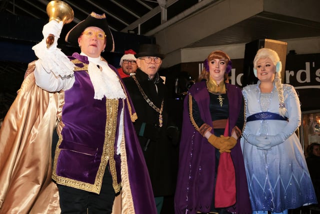 Mayor Steve Goodheart and Town Crier Jane Smith were also at the event