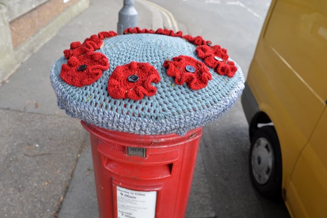 Cosy knitted tops to post boxes have been popping up in Brassey Avenue, Hampden Park. Herald photographer Jon Rigby photographed this one, in support of the Poppy Appeal. The tops are thought to have been made by local knitters in a bid to cheer up the community, an idea which has taken off in other parts of the UK.
