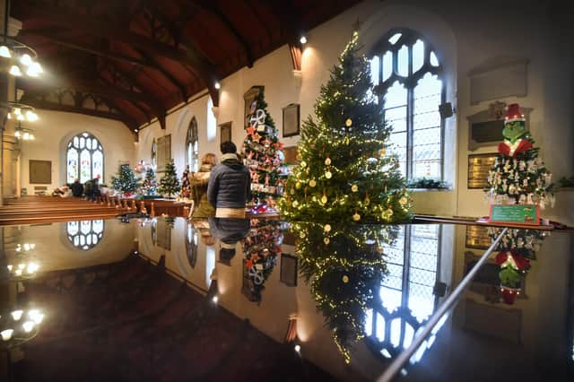 Christmas Tree Festival at St Mary's church in Battle 2021. SUS-211128-101427001