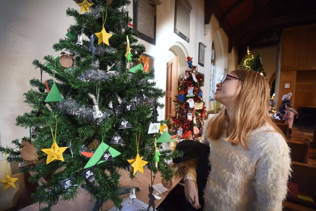 Christmas Tree Festival at St Mary's church in Battle 2021. SUS-211128-101613001