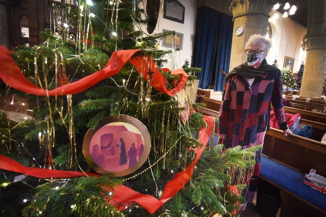 Christmas Tree Festival at St Mary's church in Battle 2021. SUS-211128-101507001