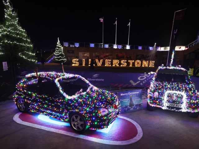 Not just the Christmas tree was lit up at Silvertstone