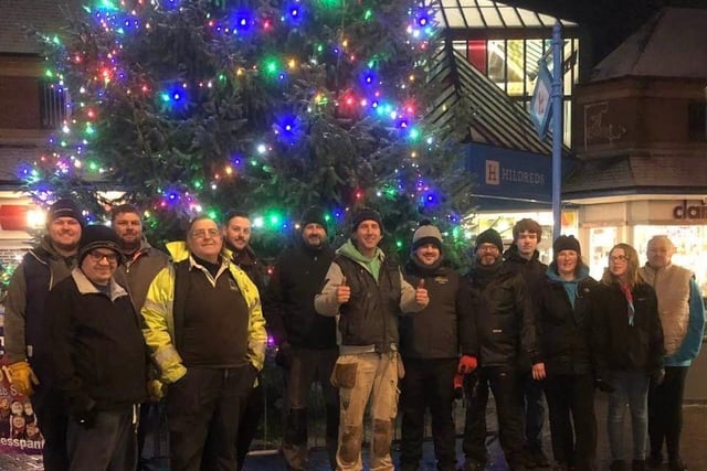 The Christmas Market volunteers have been praised for helping the event happen in freezing conditions and in spite of the storm.