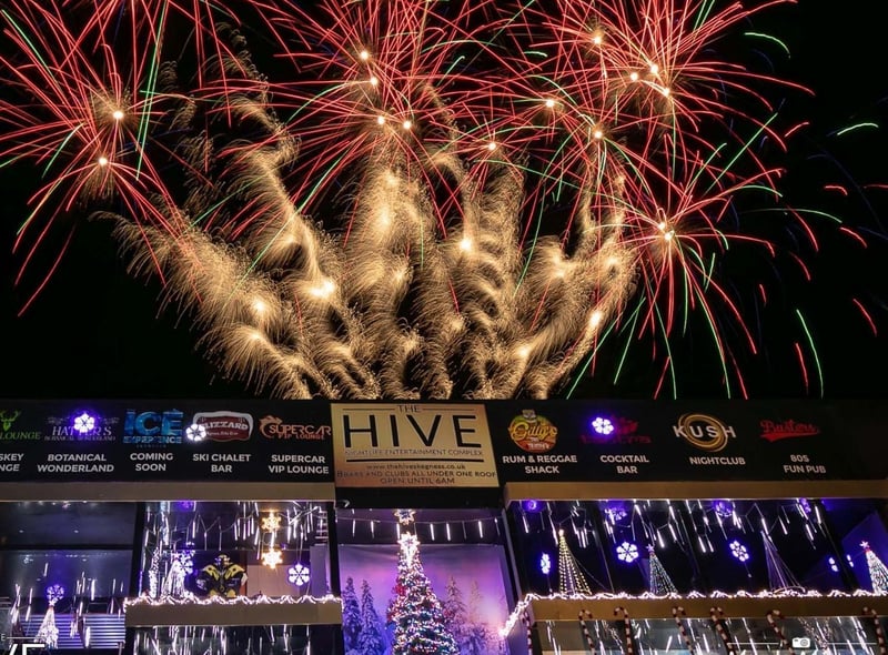The Light Up Skegness switch-on at the Hive in Skegness.