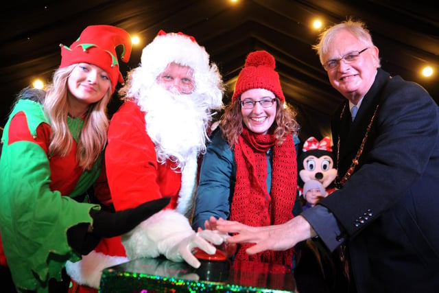 The Christmas lights switch-on at The Orchards Shopping Centre in Haywards Heath