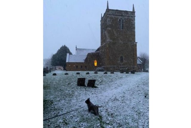Napton Church in the snow. Photo by Fiona Bennett-Warner