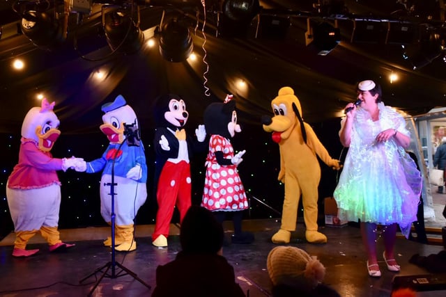 Disney favourites on stage at the Haywards Heath Christmas festival