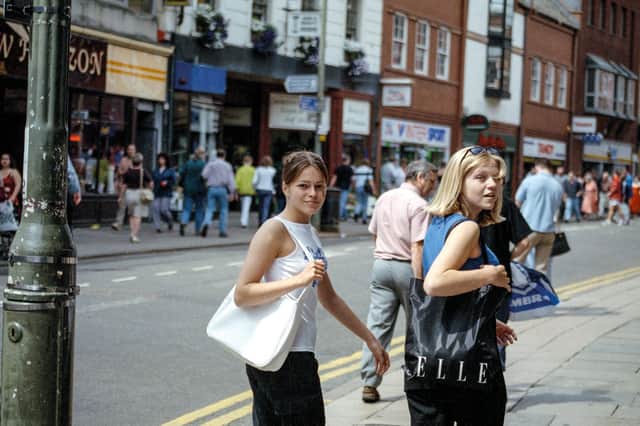 Picture supplied by Chris Porsz/Bav Media. 

The picture, taken in 1996, shows friends Abbey Gordon (left) and Chris Porsz’s daughter, Emma Porsz, shopping in Westgate in Peterborough.