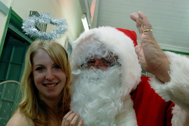 Father Christmas with Izzy Banurek at Broadwater Community Association's Christmas bazaar in 2007. Picture: Stephen Goodger