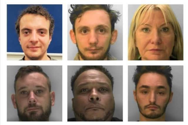 Some of the criminals locked up in Sussex in November