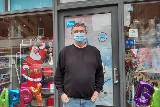 Dave Winter, 69, director at Party Things 2 go in Beach Road has mixed emotions on the mask rule that came into affect at 4am this morning (November 30)