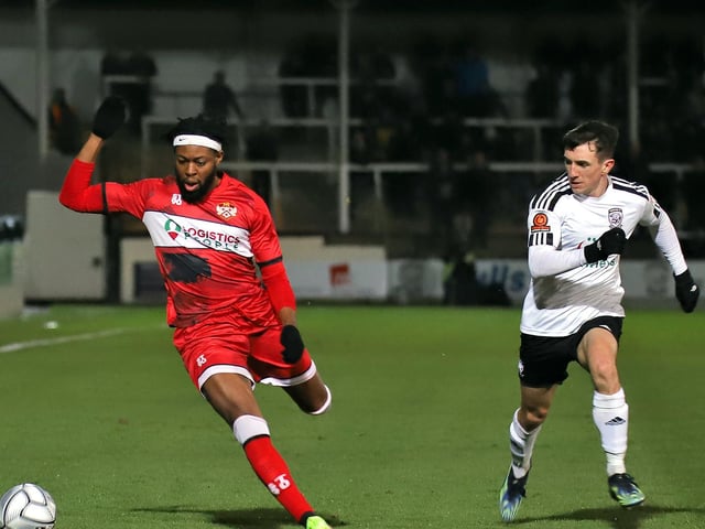Claudio Ofosu gets on the ball