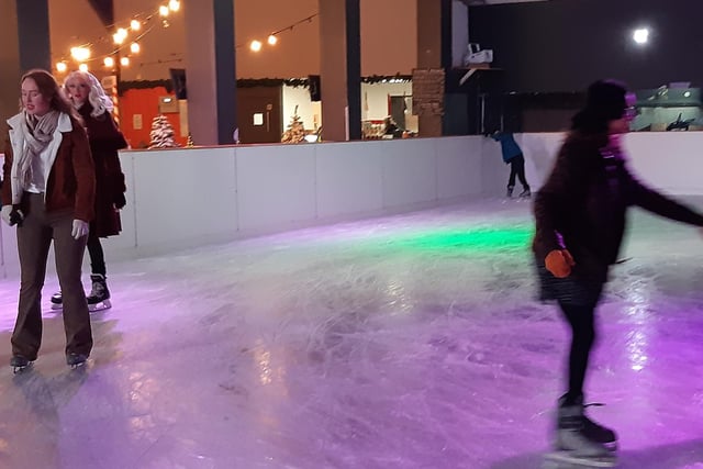 Skaters on the ice