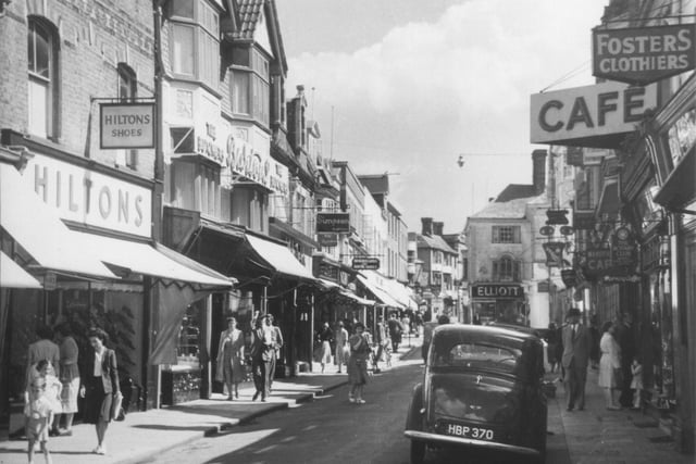 A bustling West Street in the fifties