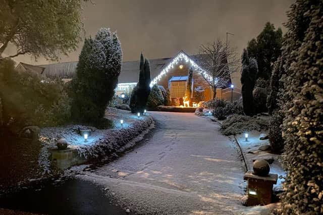 Cosy Christmas scene of the photographer's home. Picture: Sharon Packer.