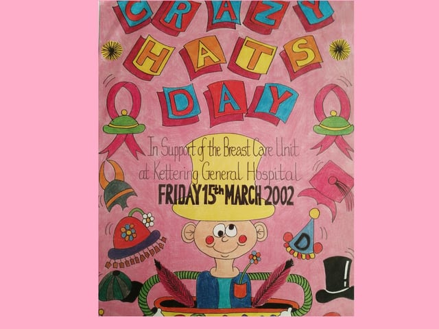 A poster from the first Crazy Hats Day in 2002