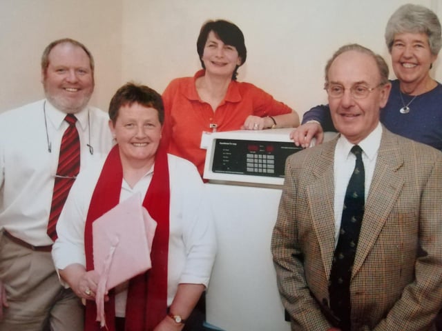 Our first cheque presentation to KGH - £11,500 for a Faxitron machine