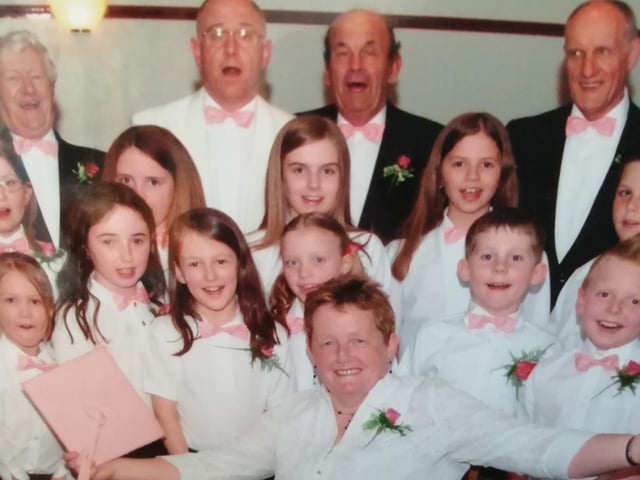 Celebration of Life Concert at Corby Festival Hall with Corby Male Voice Choir and children from Studfall Junior School and Irchester Junior School
