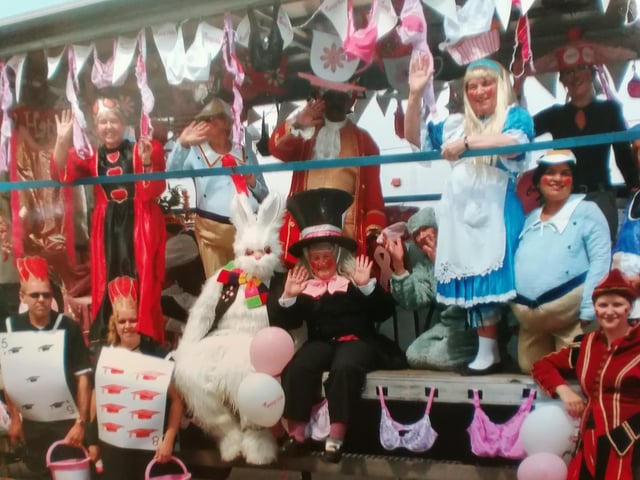 The fun of entering Wellingborough Carnival as Mad Hatters!!