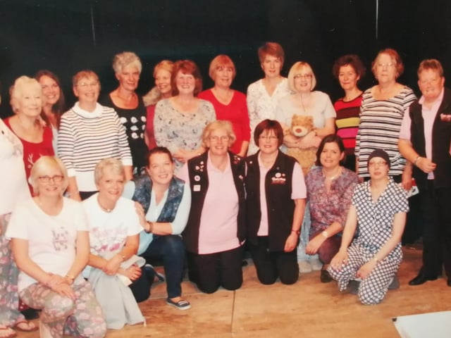 A memorable evening - our Fashion Show in Rushden organised by Linda and Elaine - all models having had breast cancer