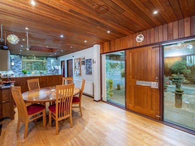 The dining area.