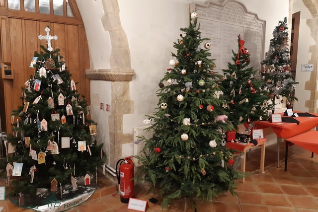 This is the eighth bi-annual Findon Village Church Christmas Tree Festival, supported by local people, businesses and organisations