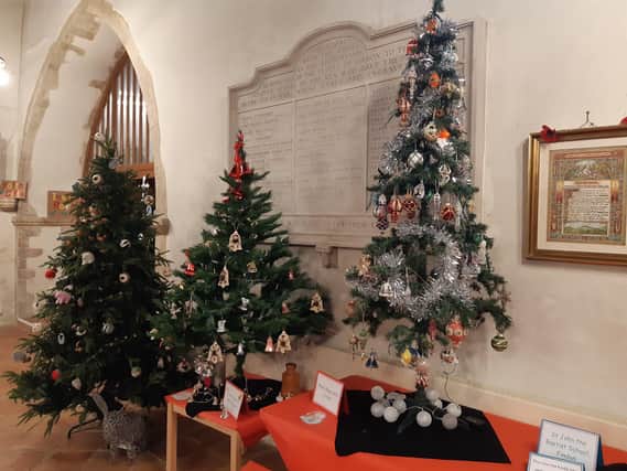 This was the eighth bi-annual Findon Village Church Christmas Tree Festival, supported by local people, businesses and organisations