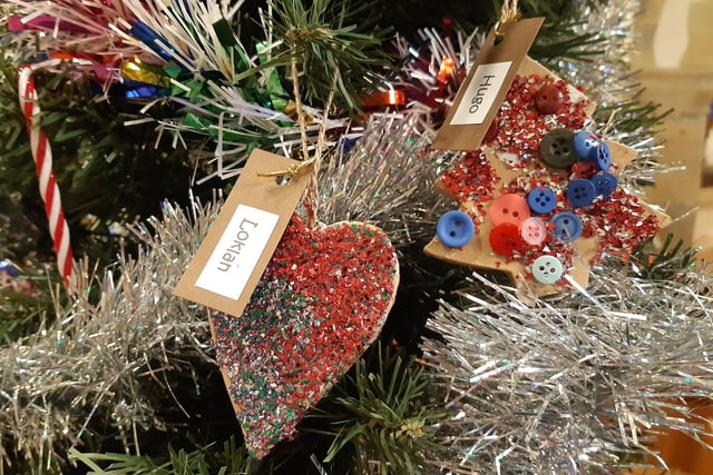 Decorations made by children at Findon Village Pre-School