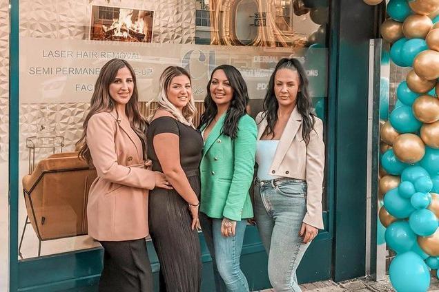 The specialist beauty salon in Bridge Street opened in November and offers a huge range of treatments. From left to right; Nadya Naseem, Charlotte Warwick, Danielle Lesley and Victoria Slater who all work as beauty technicians at the shop and are from Northampton