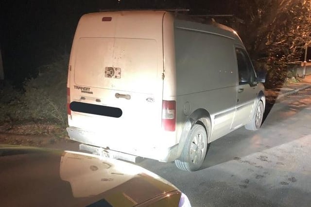 Officers stopped this van in Cambridgeshire. They said: "There was something about this van that caught our eye...