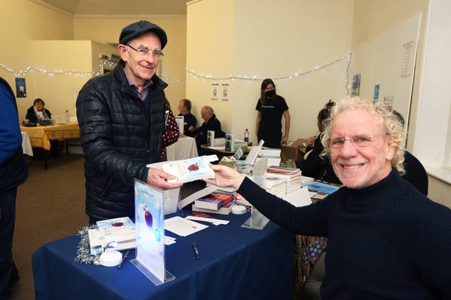 Dr Andy Sutton and author Christopher Sullivan. Photo by Derek Martin Photography and Art. SUS-210312-202835008