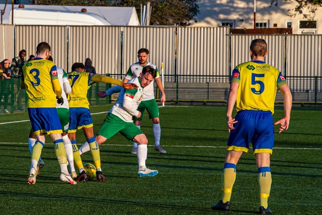 Action from the Rocks' 3-3 draw at Haringey in the Isthmian premier division / Picture: Tommy McMillan