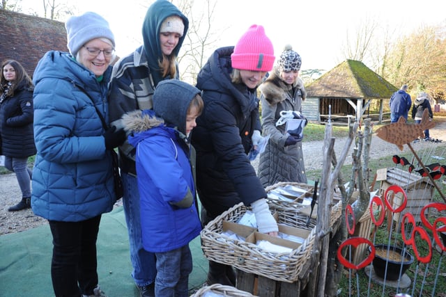 A Christmas Experience & Market at the Weald and Downland Living Museum. Pic S Robards SR2112042 SUS-210412-202804001