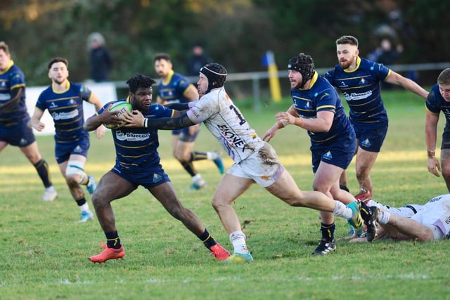 Action from Worthing Raiders' 24-23 defeat to Clifton at Roundstone Lane / Pictures: Stephen Goodger