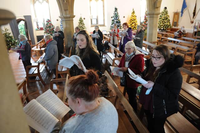Lancing church host first Christmas Tree Festival. Pic S Robards SR2112043 SUS-210412-203053001