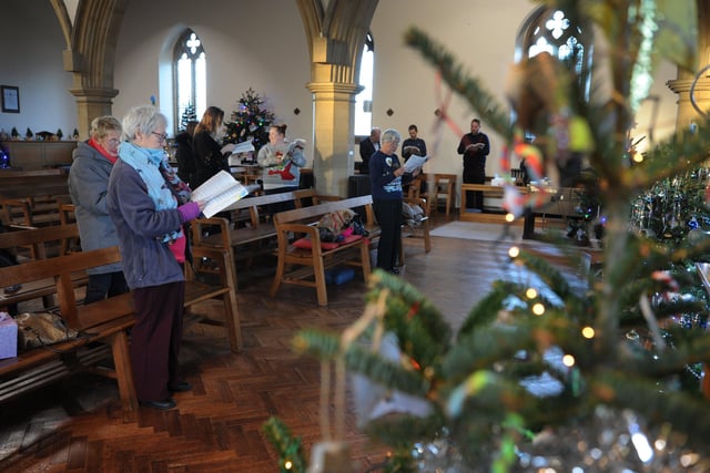 Lancing church host first Christmas Tree Festival. Pic S Robards SR2112043 SUS-210412-203031001