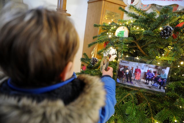 Lancing church host first Christmas Tree Festival. Pic S Robards SR2112043 SUS-210412-202850001