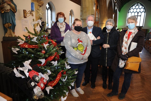 Lancing church host first Christmas Tree Festival. Pic S Robards SR2112043 SUS-210412-203008001
