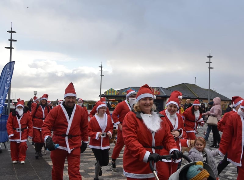 The Santa Run in Skegness was a fun family event as well as raising funds for Rotary charities.