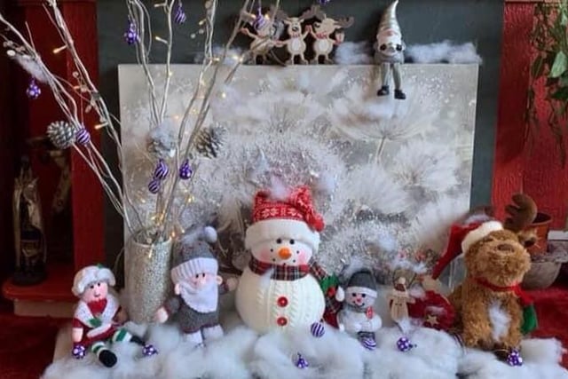 A lovely festive display put together by Lily Hall.