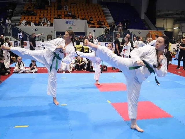 Seren Whyte shows off her skills.