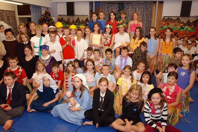 Tribal warfare was the unusual take on the Christmas story at St Margaret's School Angmering in 2006 with a play called The Peace Child. Picture: Mick Canning