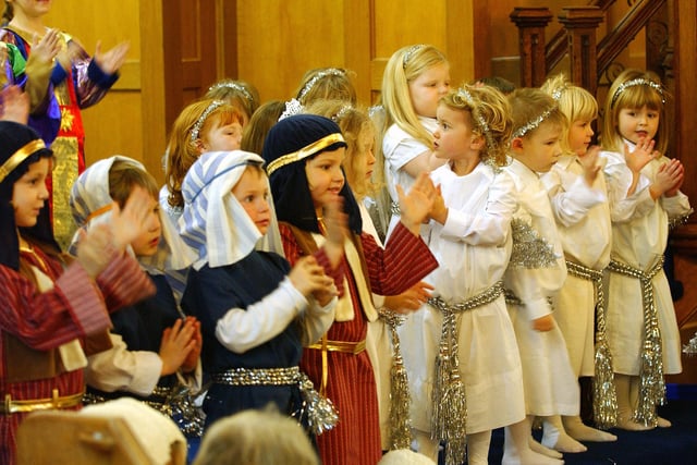 Children taking part in the Sandhurst School Nativity play at Cornstone Methodist Church in Worthing in December 2006. Picture: Stephen Goodger