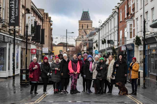 The final Women's Wellness Walk of the year saw a guided tour of Northampton's Shoe Quarter.