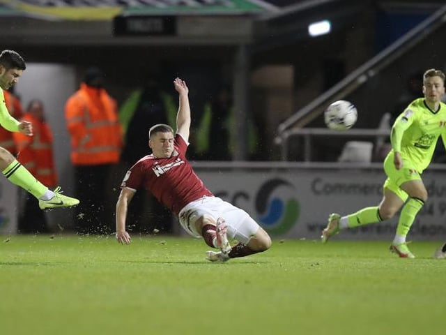 Cobblers have conceded 184 shots on their goal this season, according to Opta. Only Leyton Orient (161) can boast a lower figure in League Two.